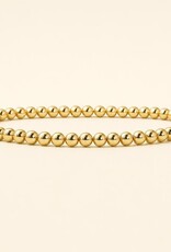 Lenny & Eva L&E 4MM Gold Stretch Bead Bracelet