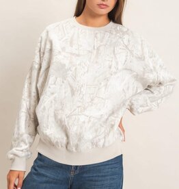 Tree Camouflage Fleece Crewneck Sweatshirt