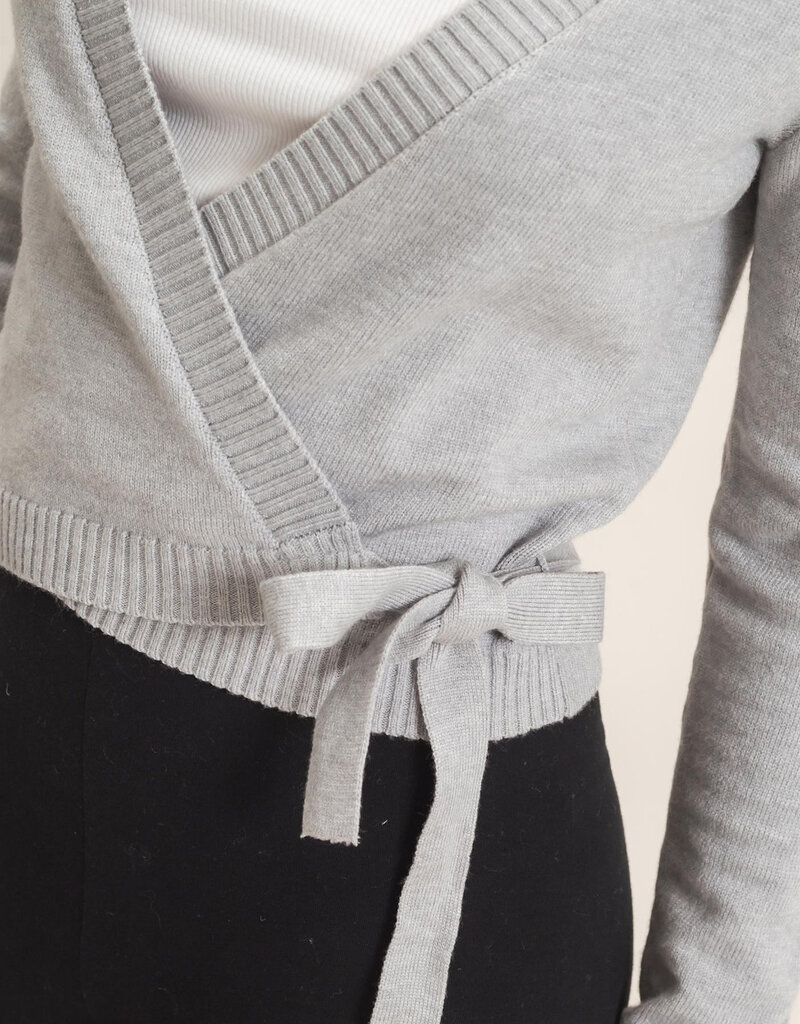 Wrap Knit Long Sleeve Sweater