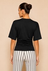 Minimalist Ruched Side T-Shirt