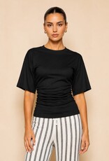 Minimalist Ruched Side T-Shirt