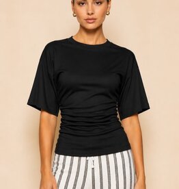 Minimalist Ruched Side T-Shirt