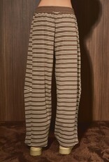 Brady Striped Low Rise Barrel Sweatpants