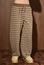 Brady Striped Low Rise Barrel Sweatpants