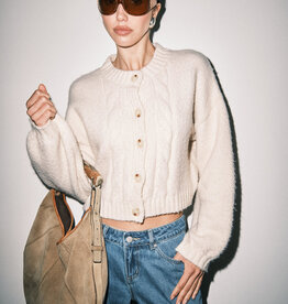 Hope Cable Knit Cardigan Sweater
