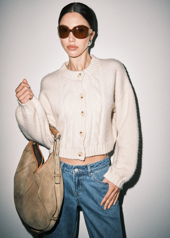 Hope Cable Knit Cardigan Sweater