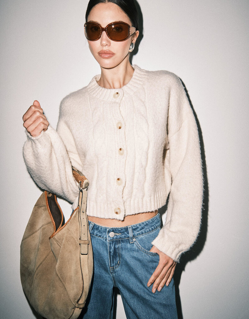 Hope Cable Knit Cardigan Sweater