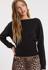 Caroline Fitted Waist One Shoulder Sweater