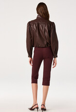 ASTR Estero Faux Leather Bubble Hem Jacket