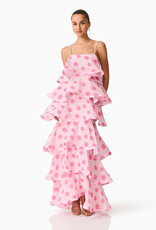 Elliatt Sola Polka Dot Tiered Maxi Dress