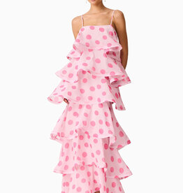 Elliatt Sola Polka Dot Tiered Maxi Dress