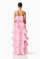 Elliatt Sola Polka Dot Tiered Maxi Dress
