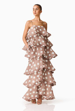 Elliatt Sola Polka Dot Tiered Maxi Dress