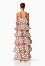 Elliatt Sola Polka Dot Tiered Maxi Dress