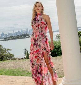 Elliatt Solene Floral Halter Maxi Dress