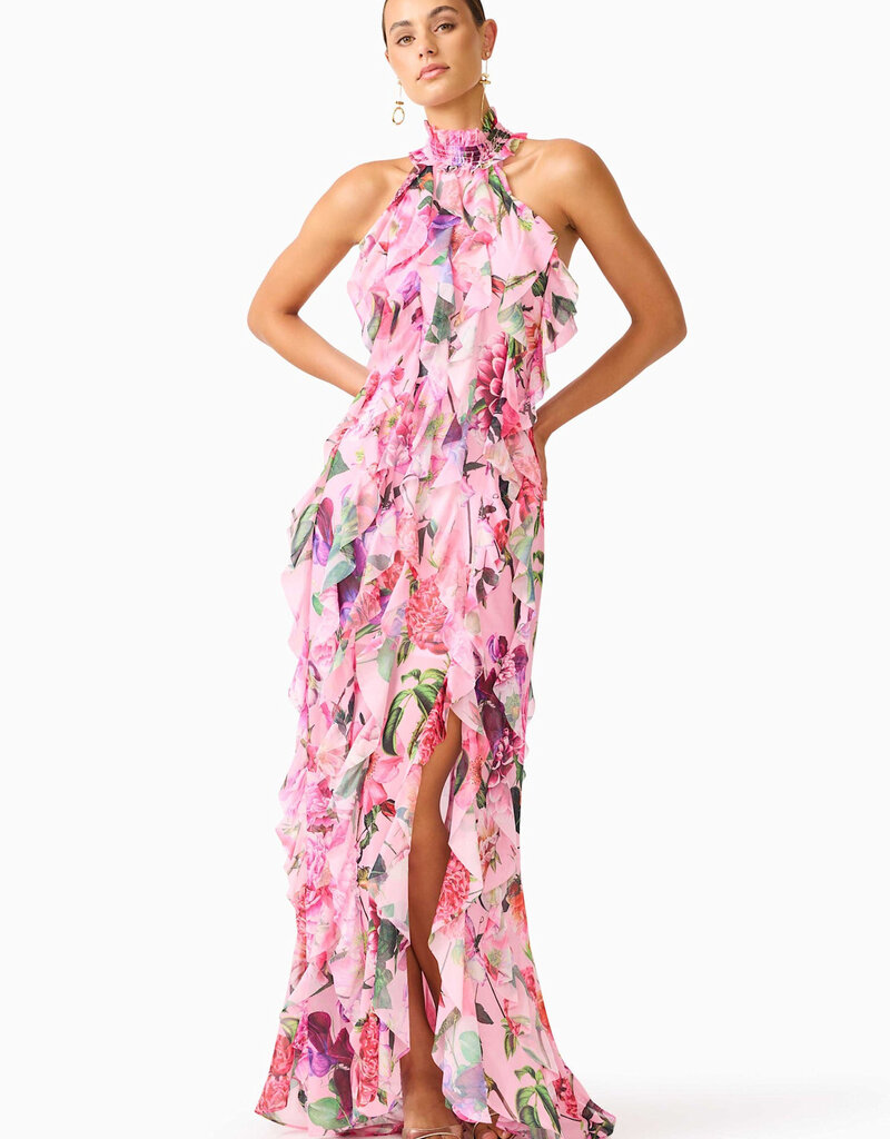 Elliatt Solene Floral Halter Maxi Dress