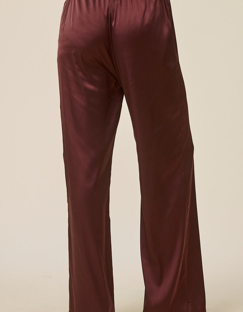 Mia Satin Trouser With Scarf Tie