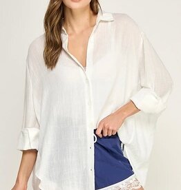 Button Down Shirt Beach Coverup