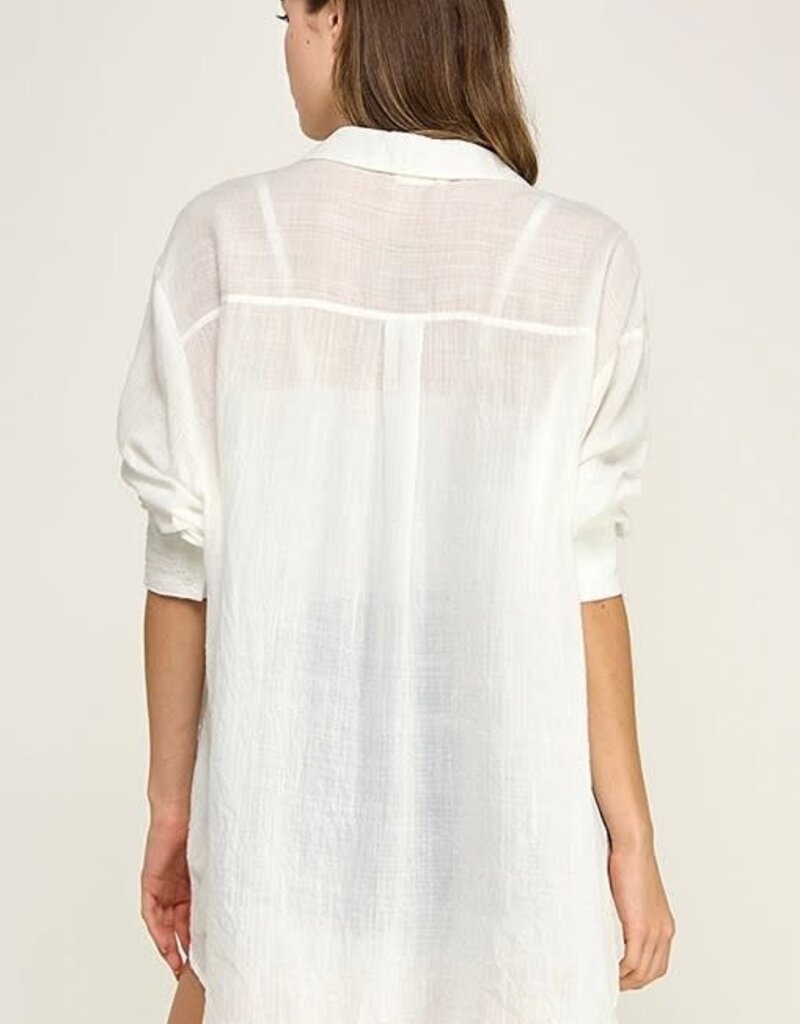 Button Down Shirt Beach Coverup