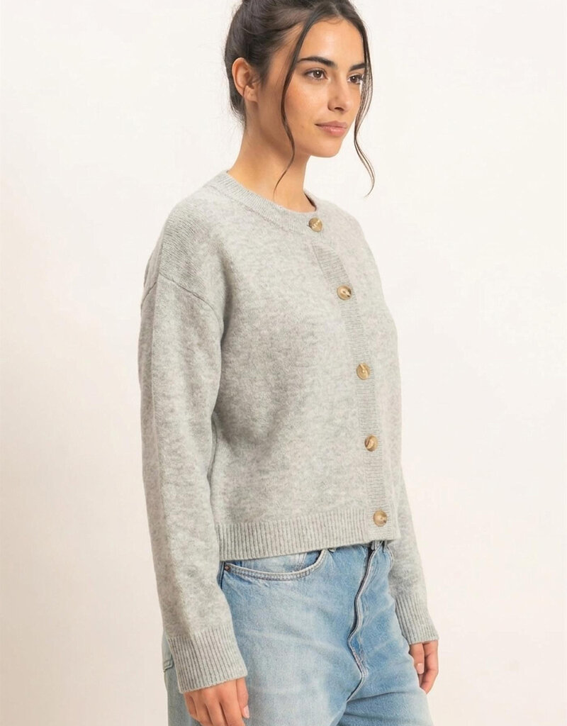 Jane Long Sleeve Button Cardigan
