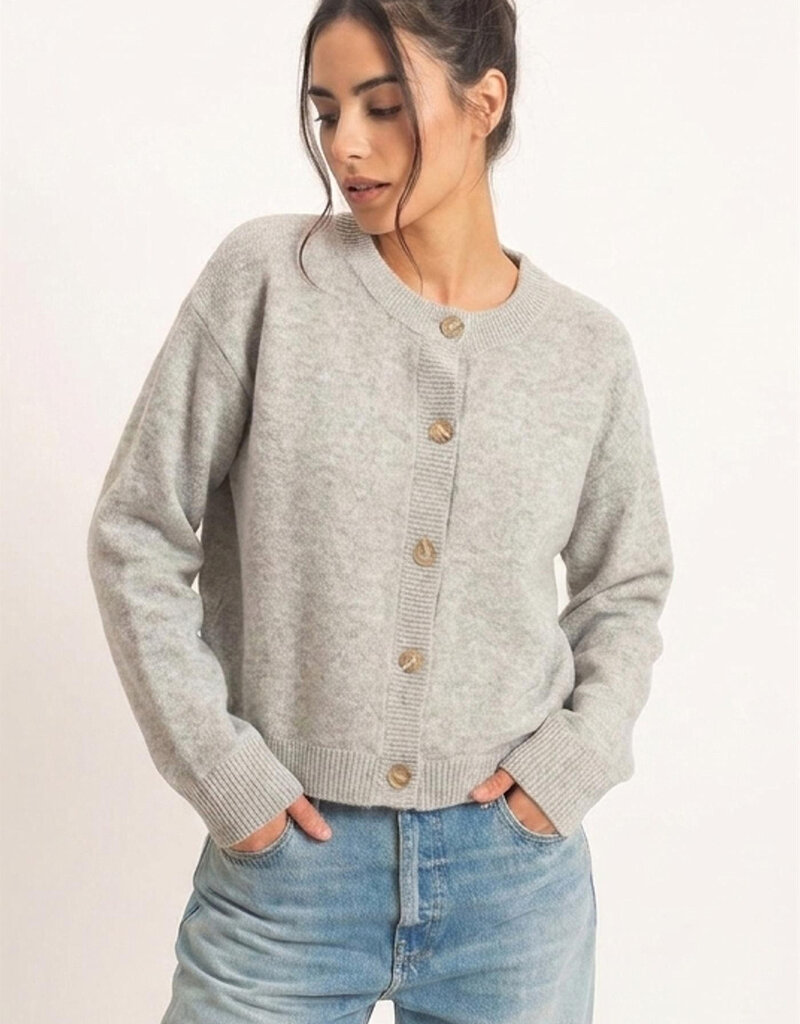 Jane Long Sleeve Button Cardigan