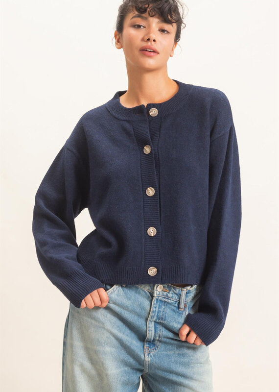 Jane Long Sleeve Button Cardigan
