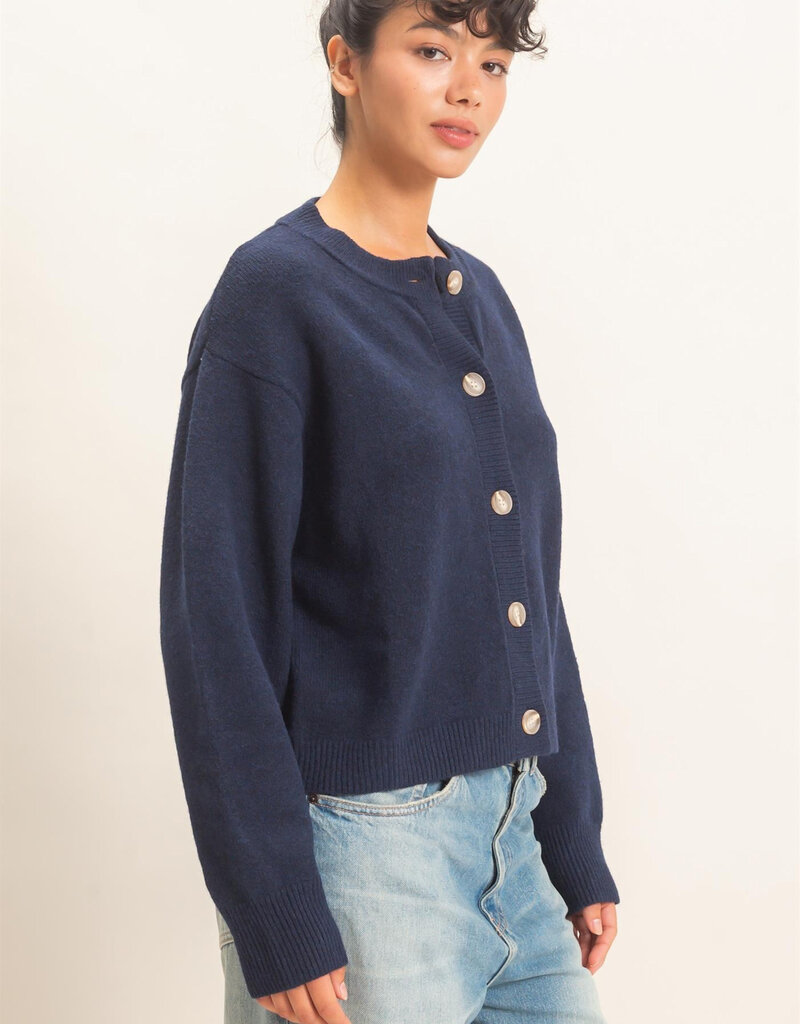 Jane Long Sleeve Button Cardigan