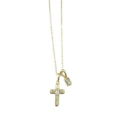 Bonham Gold Cross Necklace