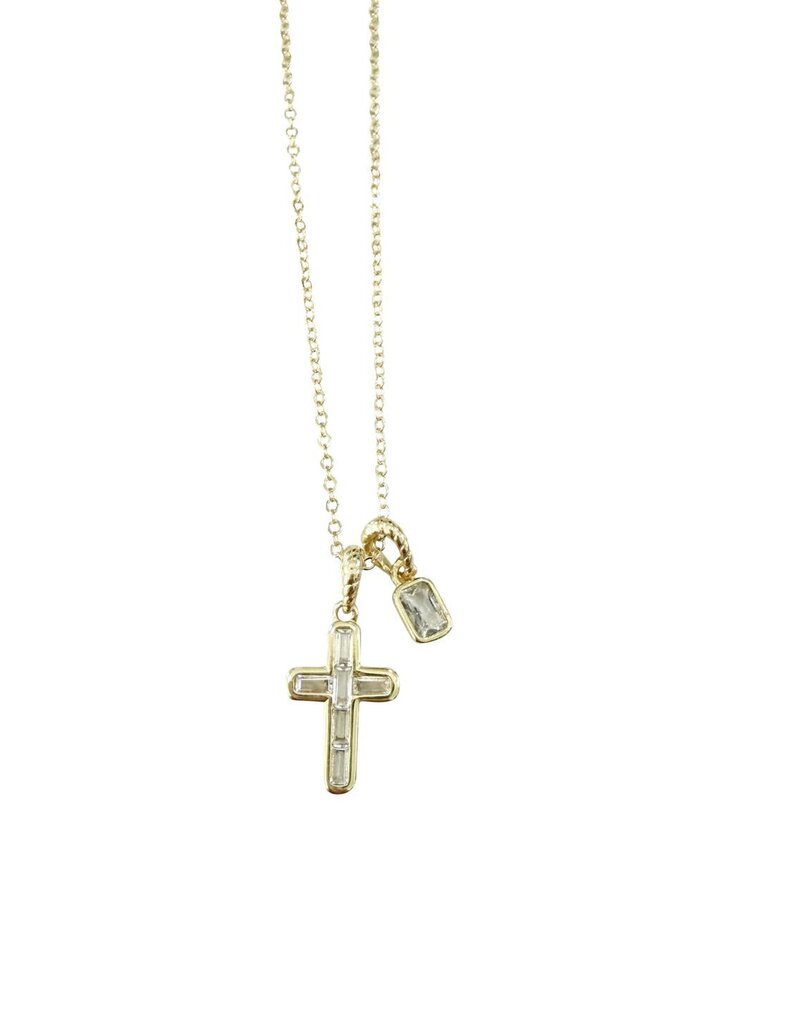 Bonham Gold Cross Necklace