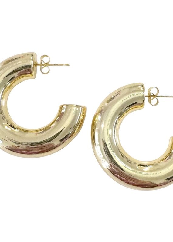 Mae Hoop Earrings Gold