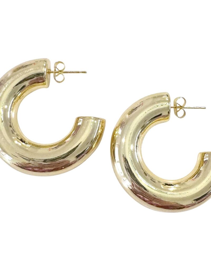 Mae Hoop Earrings Gold
