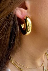 Mae Hoop Earrings Gold