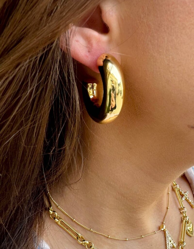 Mae Hoop Earrings Gold
