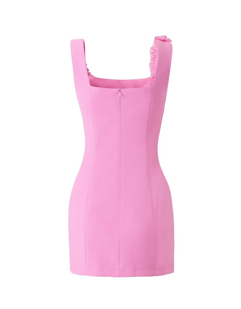 Nolyn Square Neck 3D Floral Mini Dress