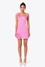 Nolyn Square Neck 3D Floral Mini Dress