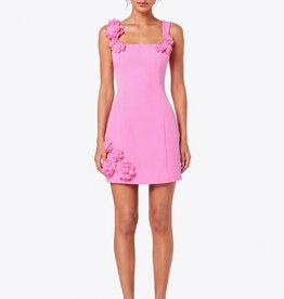 Nolyn Square Neck 3D Floral Mini Dress