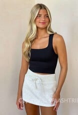 Fleece Skort Mini Skirt