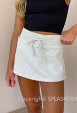 Fleece Skort Mini Skirt