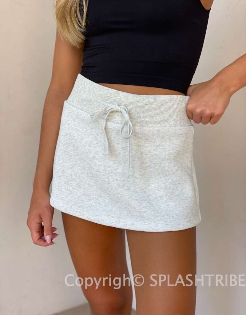 Fleece Skort Mini Skirt