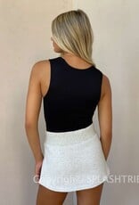 Fleece Skort Mini Skirt