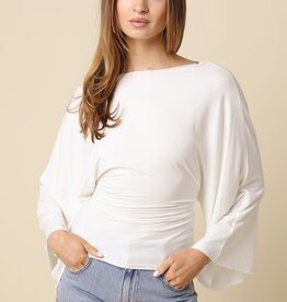 Back Tie Dolman Sleeve Top