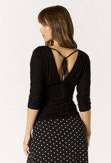 Lauren Ruched Waist 3/4  Sleeve Top