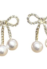 Polly CZ & Pearl Earrings