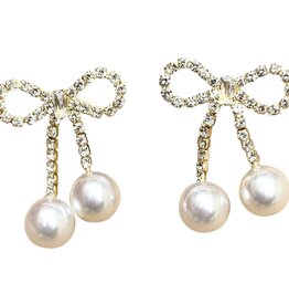 Polly CZ & Pearl Earrings