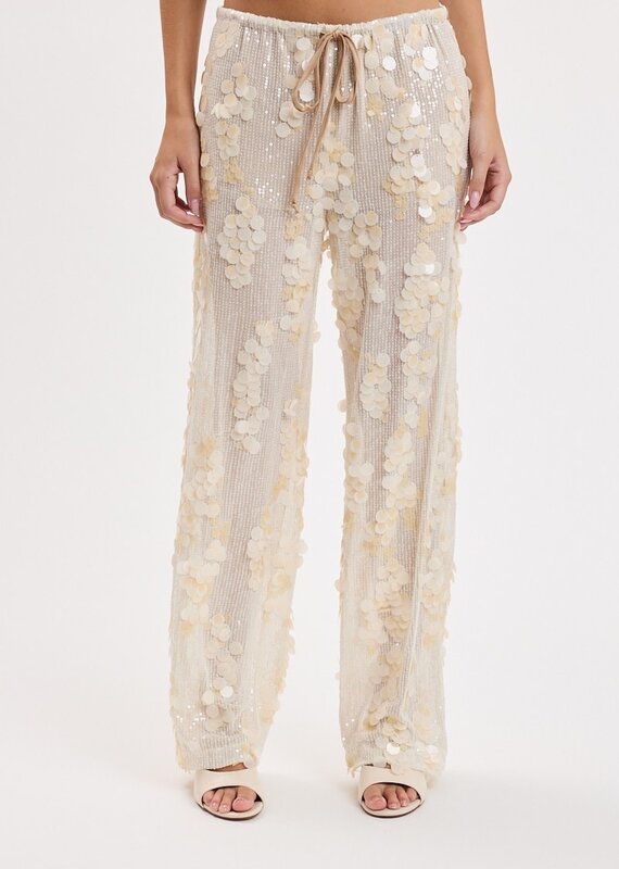 Luna Paillette Sequin Drawstring Pants