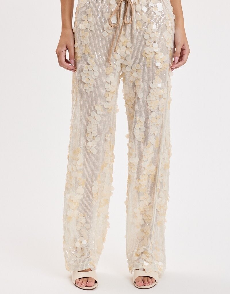Luna Paillette Sequin Drawstring Pants