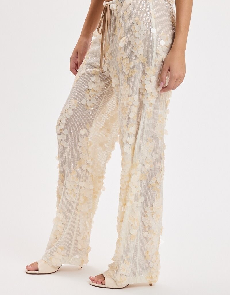 Luna Paillette Sequin Drawstring Pants