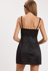 Delilah Satin Bow Front Skort Mini Dress