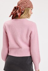Covered Button Cardigan Sweater