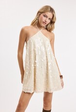 Luna Paillette Sequin Swing Mini Dress
